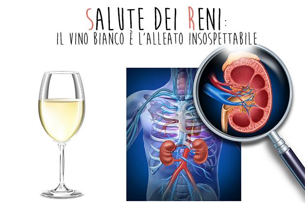 Il vino bianco protegge la salute dei reni