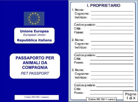 Passaporto europeo per animali domestici